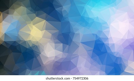 polygonal abstract background consisting of triangles blue color . Abstract color Triangle Geometrical Background