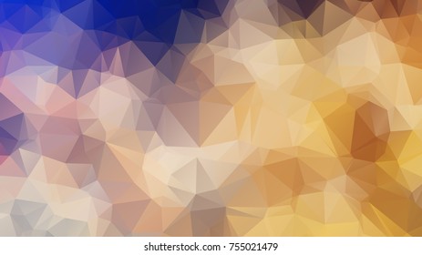 polygonal abstract background consisting of triangles  blue color . Abstract rainbow color Triangle Geometrical Background
