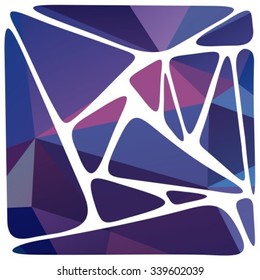 Polygonal abstract background with dark violet triangles.