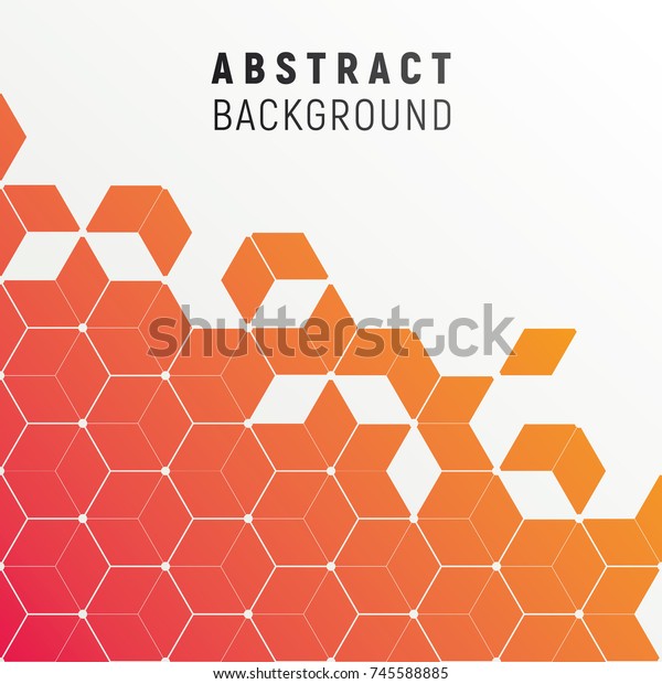 Polygonal Abstract Background Flashy Gradient Color Stock Vector ...