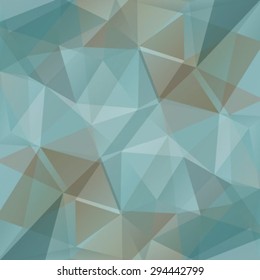 Polygonal abstract background with gray and blue triangles.