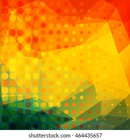 Polygonal abstract background. Looks like stylized sunset.