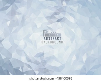 Polygonal abstract background on light blue shade 