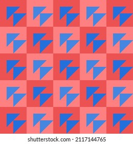 polygonal abstract background pattern triangle and arrow.red, pink and blue.vector illustration.