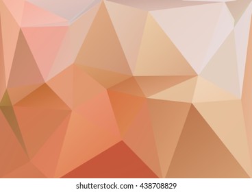 Polygonal abstract background with pink-beige triangles.