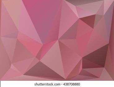 Polygonal abstract background with pink-gray triangles.