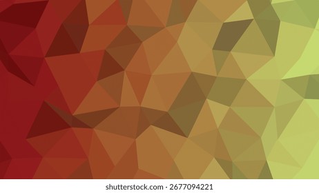 Fondo Abstractas poligonal con rojo naranja y amarillo degradado geométrico de bajo poli