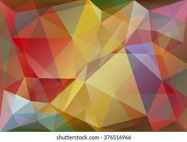 Polygonal abstract background with red and violet triangles.