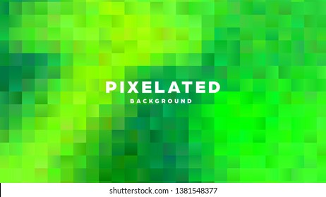 Polygonal abstract background with squares. Colorful gradient design. Low poly geometric rectangle shape modern banner. Vector illustration.