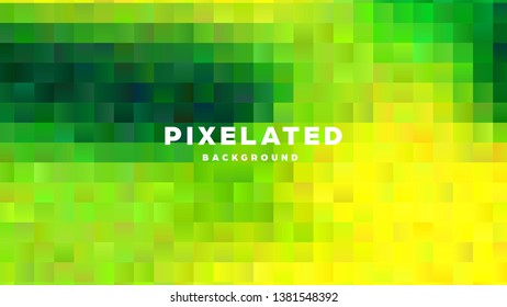 Polygonal abstract background with squares. Colorful gradient design. Low poly geometric rectangle shape modern banner. Vector illustration.