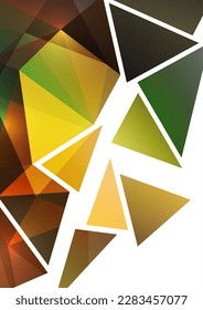 Fondo polígonal abstracto de triángulos en un estilo moderno. Colocar el texto. Uso para banners, sitios web, folletos, anuncios, carteles, etc. Ilustración vectorial