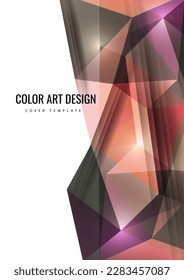 Fondo polígonal abstracto de triángulos en un estilo moderno. Colocar el texto. Uso para banners, sitios web, folletos, anuncios, carteles, etc. Ilustración vectorial