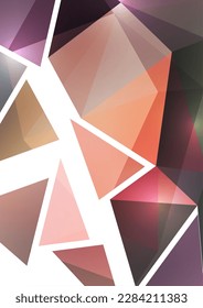 Polygonal abstract background of triangles in a modern style. Place for text. Use for banners, websites, brochures, ads, posters, etc. Vector illustration