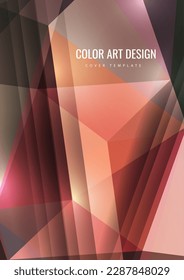 Polygonal abstract background of triangles in a modern style. Place for text. Use for banners, websites, brochures, ads, posters, etc. Vector illustration