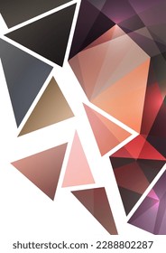 Fondo polígonal abstracto de triángulos en un estilo moderno. Colocar el texto. Uso para banners, sitios web, folletos, anuncios, carteles, etc. Ilustración vectorial