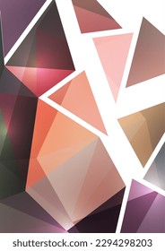 Fondo polígonal abstracto de triángulos en un estilo moderno. Colocar el texto. Uso para banners, sitios web, folletos, anuncios, carteles, etc. Ilustración vectorial