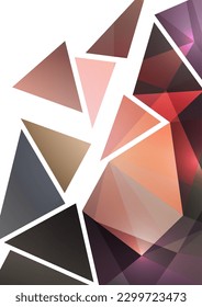Fondo polígonal abstracto de triángulos en un estilo moderno. Colocar el texto. Uso para banners, sitios web, folletos, anuncios, carteles, etc. Ilustración vectorial