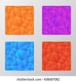 Polygonal abstract background. Vectors low poly illustration. Triangular graphic. Creased paper.