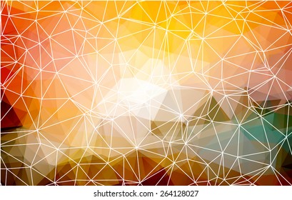 polygonal abstract background.communication technology concept. 