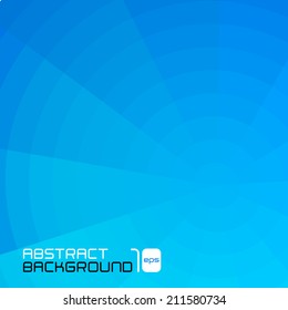 Polygonal abstract blue background for business presentation. Vector illustration.