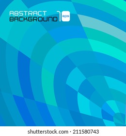 Polygonal abstract blue background for business presentation. Vector illustration.