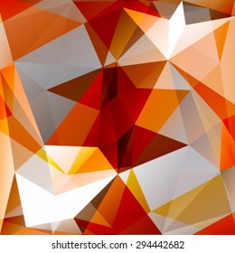 Polygonal abstract bright background with brown and gray triangles.