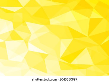 Polygonal abstract cover design in glittery yellow, A3