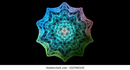 Polygonal abstract geometric sphere stars. Vector illustration.