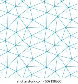 Polygonal abstract Global Connection seamless wallpaper pattern. Geometric polygonal vector background. 