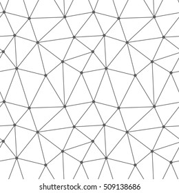 Polygonal abstract Global Connection seamless wallpaper pattern. Geometric polygonal vector background. 