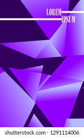 Polygonal abstract illustration. Crystal banners, posters, geometric backgrounds.