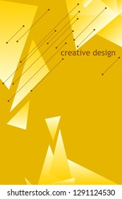 Polygonal abstract illustration. Crystal banners, posters, geometric backgrounds.