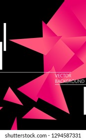 Polygonal abstract illustration. Crystal banners, posters, geometric backgrounds.