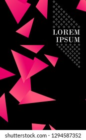 Polygonal abstract illustration. Crystal banners, posters, geometric backgrounds.