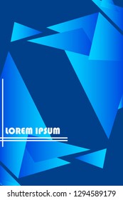 Polygonal abstract illustration. Crystal banners, posters, geometric backgrounds.