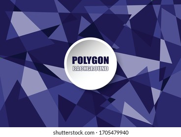 Polygonal Abstract Phantom Blue Background Design Vector