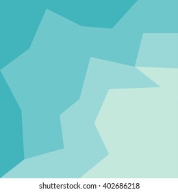 Polygonal abstract picture with blue broken curve