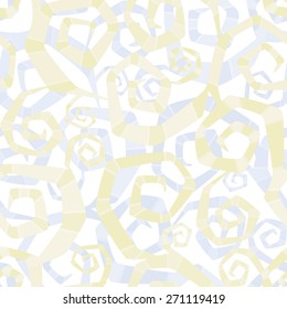 Polygonal abstract striped spirals in light colors