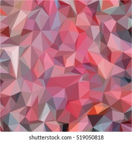 polygonal abstract triangles of bright red vector illustration. Creative decorative background with geometric designs in the style of origami