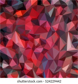 polygonal abstract triangles of bright red vector illustration. Creative decorative background with geometric designs in the style of origami