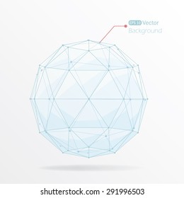 Polygonal abstract vector background