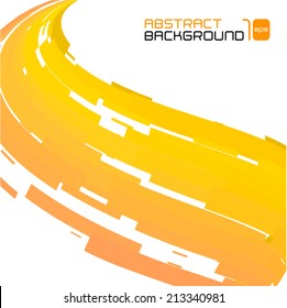 Polygonal abstract yellow background for business presentation. Vector illustration.