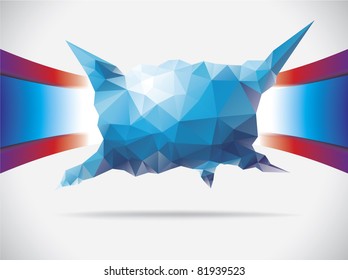 Polygonal abstraction over the ribbons. Eps10