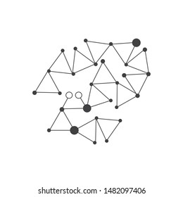 
polygonal abstrak background vector template