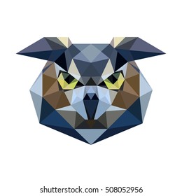 POLYGONAL ANIMAL HEAD POLYGON LOGO ICON SET