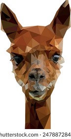 Polygonal Art: Lively Llama Design