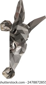 Polygonal Art: Playful Rabbit Design