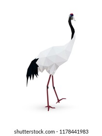 Polygonal asian  heron  