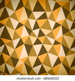 Polygonal autumn background, banner template, triangle pattern, digital graphic