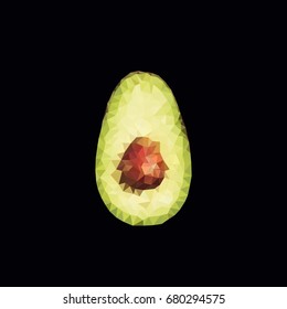 polygonal avocado